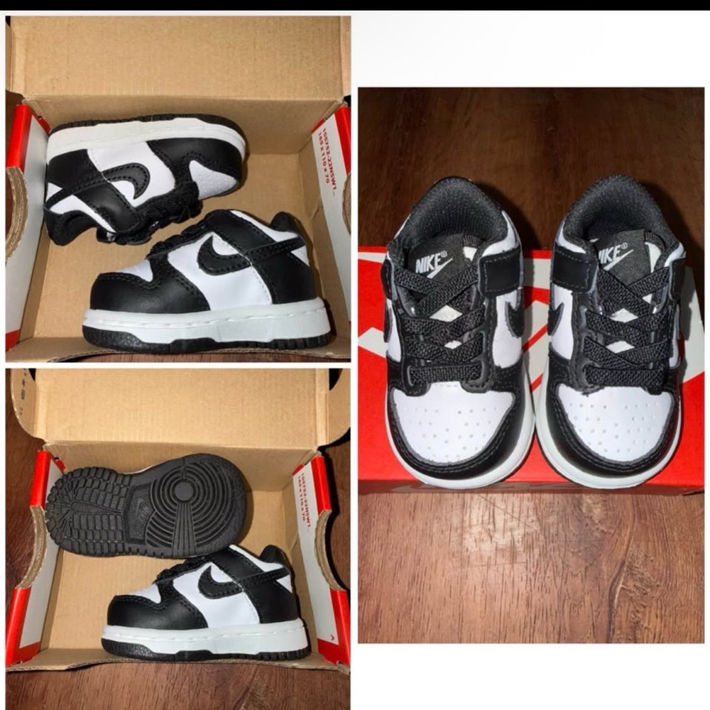 Baby Nike Dunks - Panda - Black White Sneakers